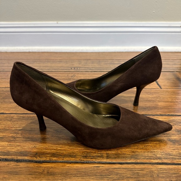 Fitzwell brown suede 3” heels - Picture 4 of 6